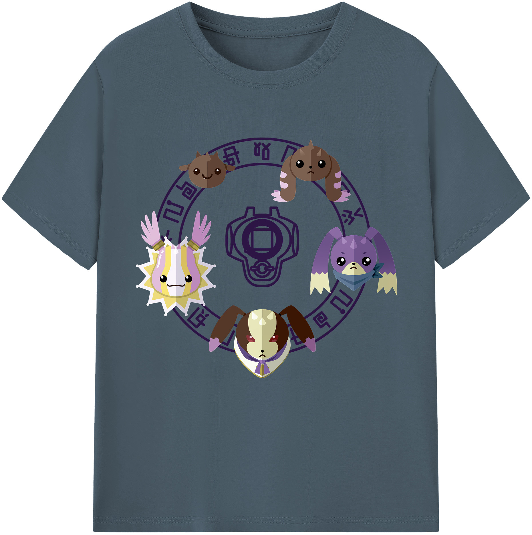 （画像用） Digimon デジタルモンスター/デジモン 綿100％半袖Tシャツ（フロントプリント）